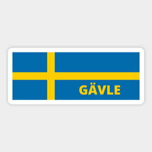 Gävle City in Swedish Flag Sticker